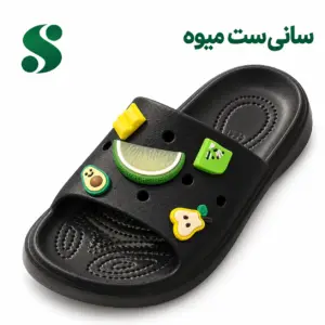 ‏‏سانی زنانه مشکی ست میوه (40-37) 18 زوجی