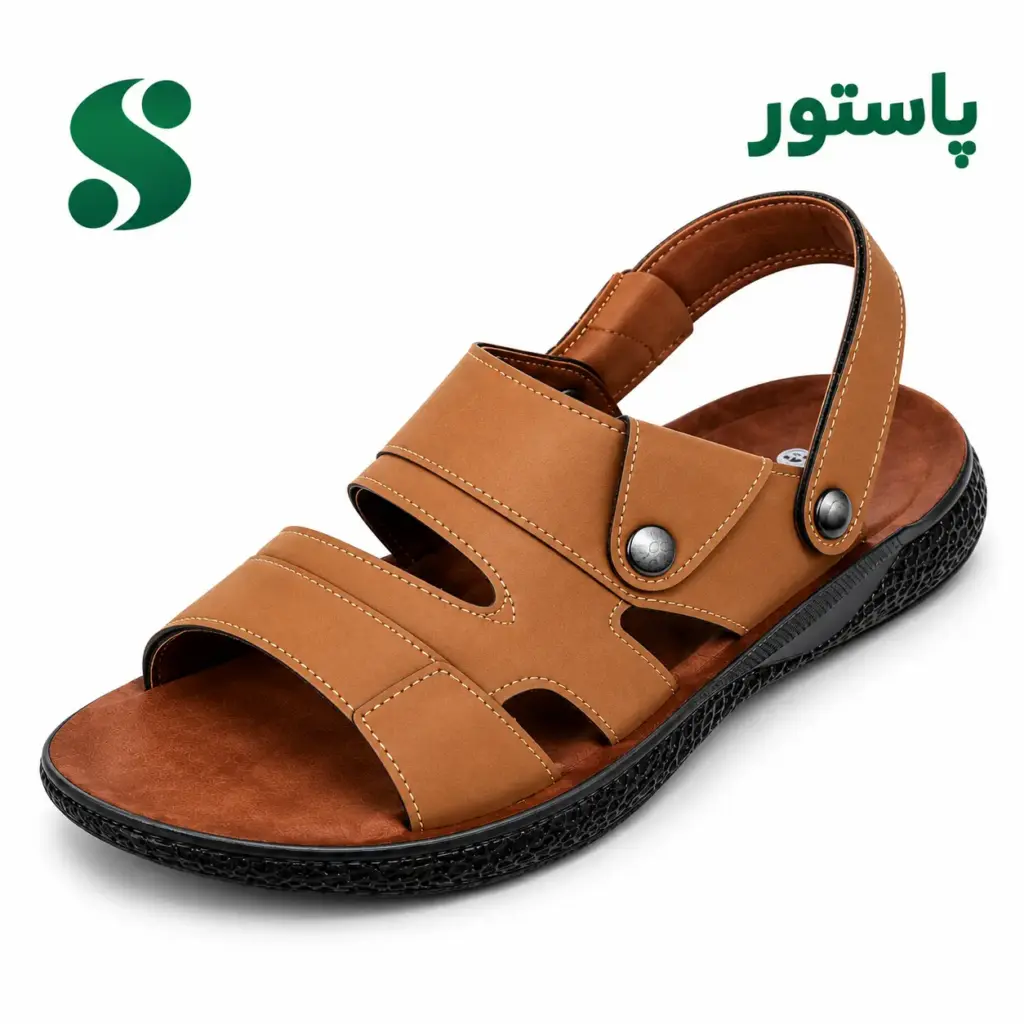 سرپایی دوکاره مردانه پاستور شتری (45-40) 12 زوجی