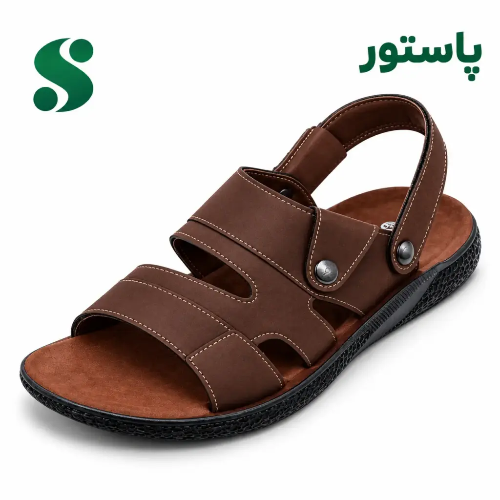 سرپایی دوکاره مردانه پاستور قهوه ای (45-40) 12 زوجی