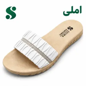 سرپایی زنانه املی سفید (41-37) 12 زوجی