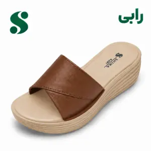 سرپایی زنانه رابی قهوه ای (42-39) 12زوجی