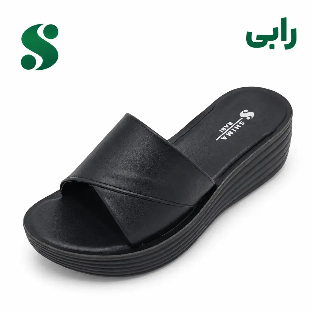 سرپایی زنانه رابی مشکی (42-39) 12 زوجی