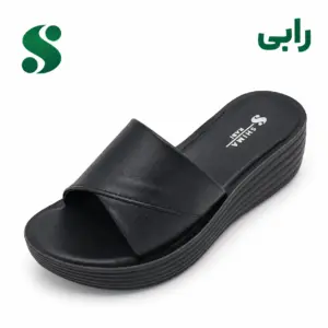 سرپایی زنانه رابی مشکی (42-39) 12 زوجی