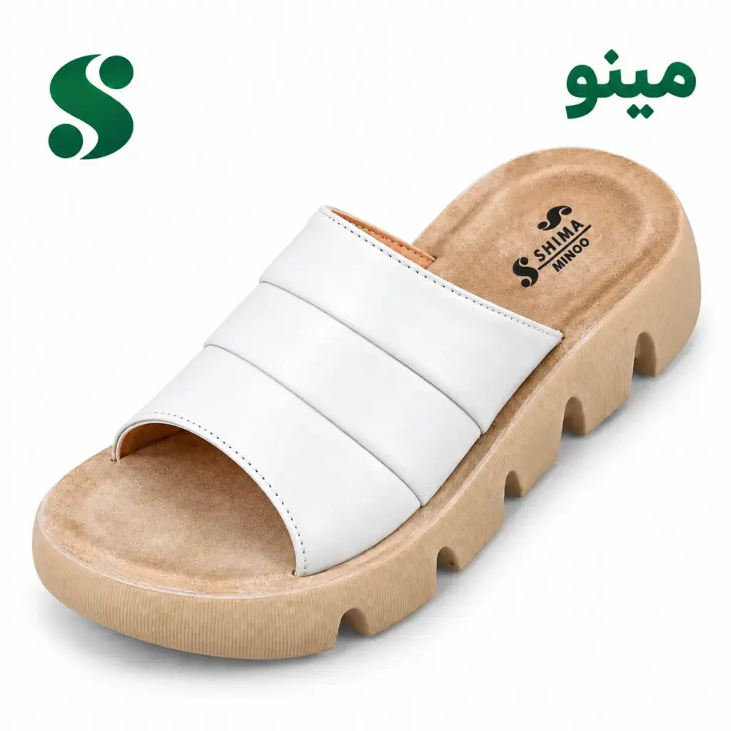 سرپایی زنانه مینو سفید (41-37) 12 زوجی