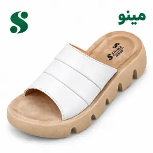 سرپایی زنانه مینو سفید (41-37) 12 زوجی