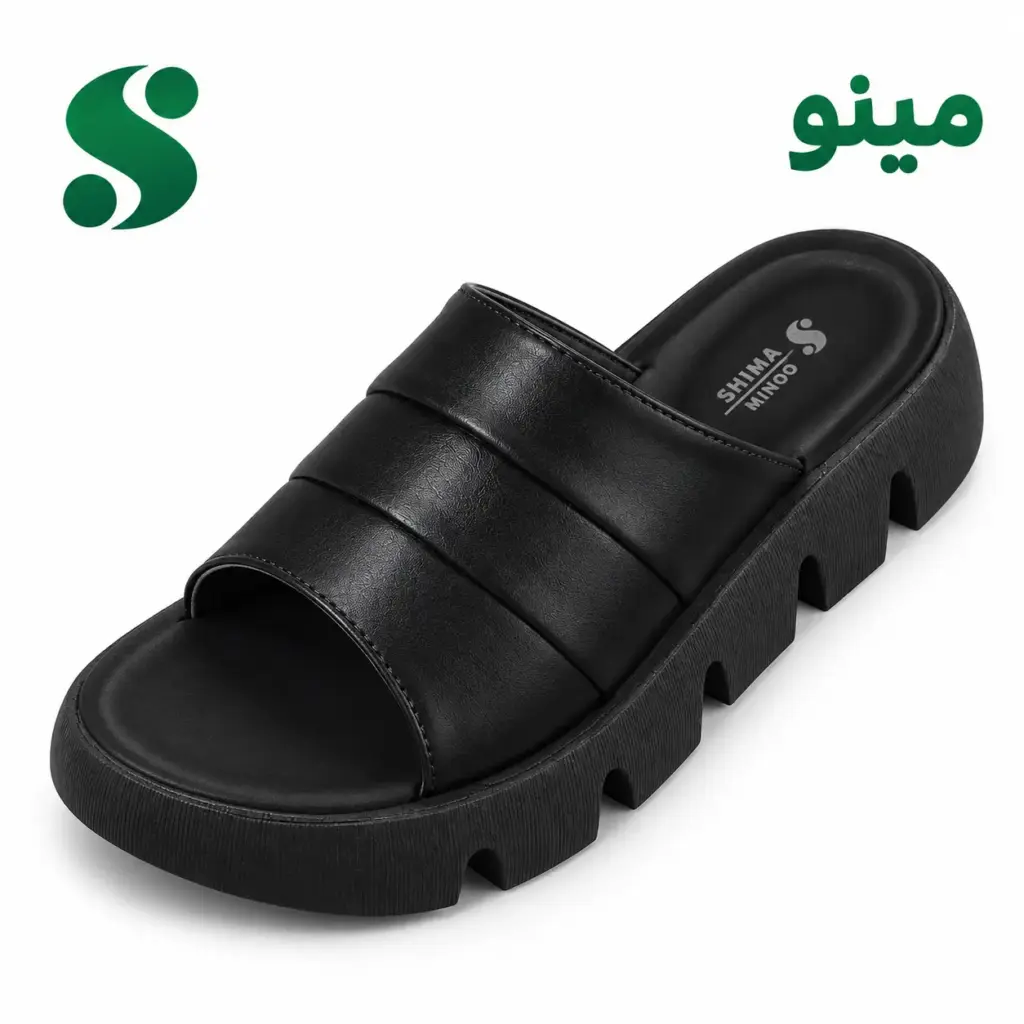 سرپایی زنانه مینو مشکی (41-37) 12 زوجی