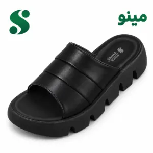 سرپایی زنانه مینو مشکی (41-37) 12 زوجی