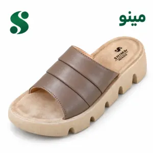 سرپایی زنانه مینو نسکافه ای (41-37) 12 زوجی