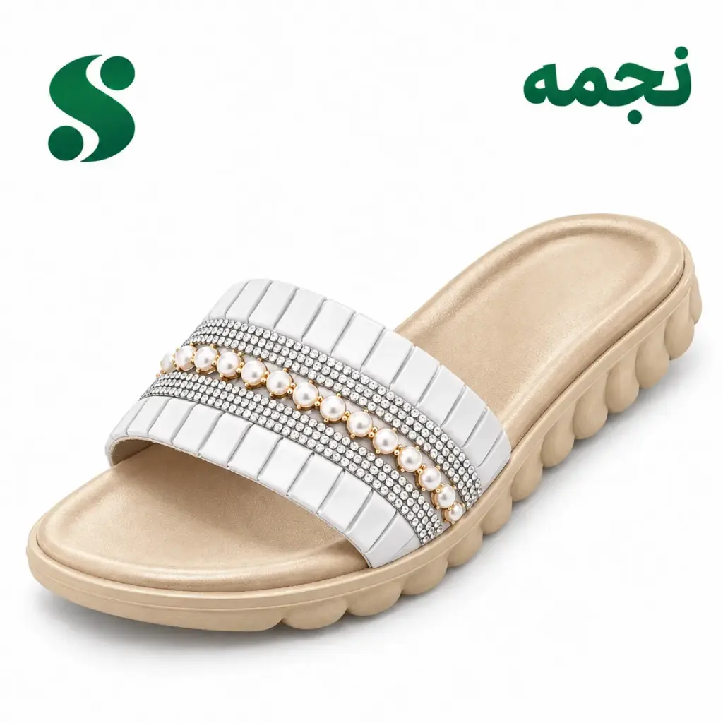 سرپایی زنانه نجمه سفید (41-37) 12 زوجی