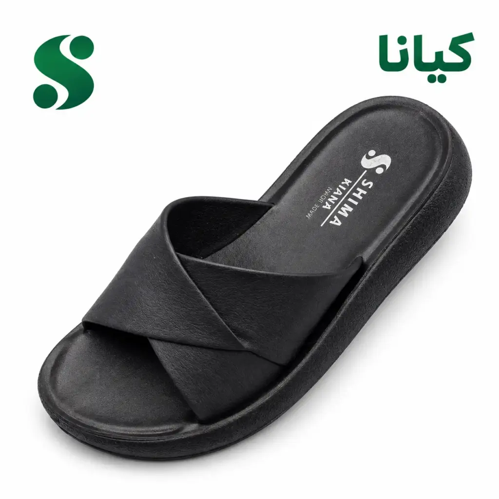 سرپایی زنانه کیانا مشکی (41-37) 12 زوجی