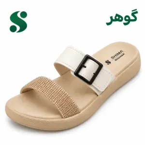 سرپایی زنانه گوهر سفید (41-37) 12 زوجی