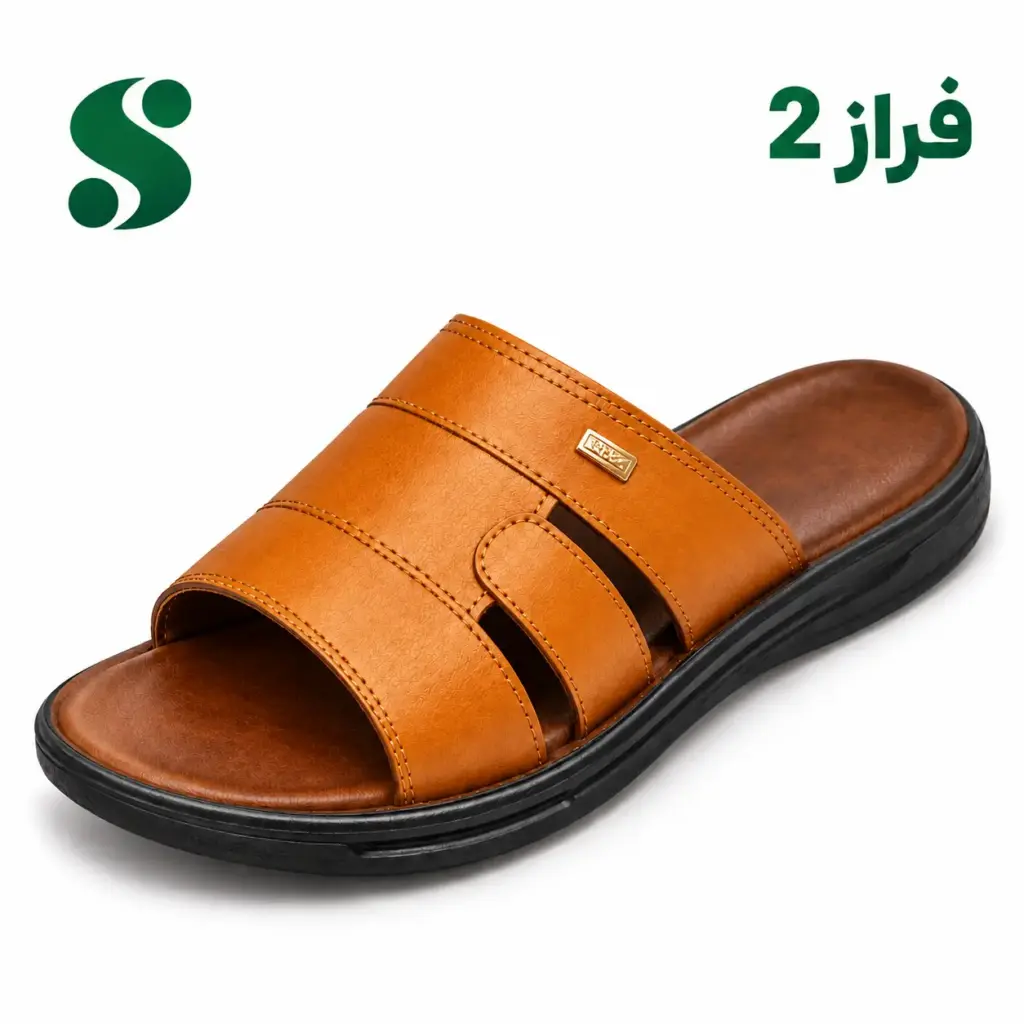سرپایی مردانه فراز 2 عسلی (45-40) 12 زوجی