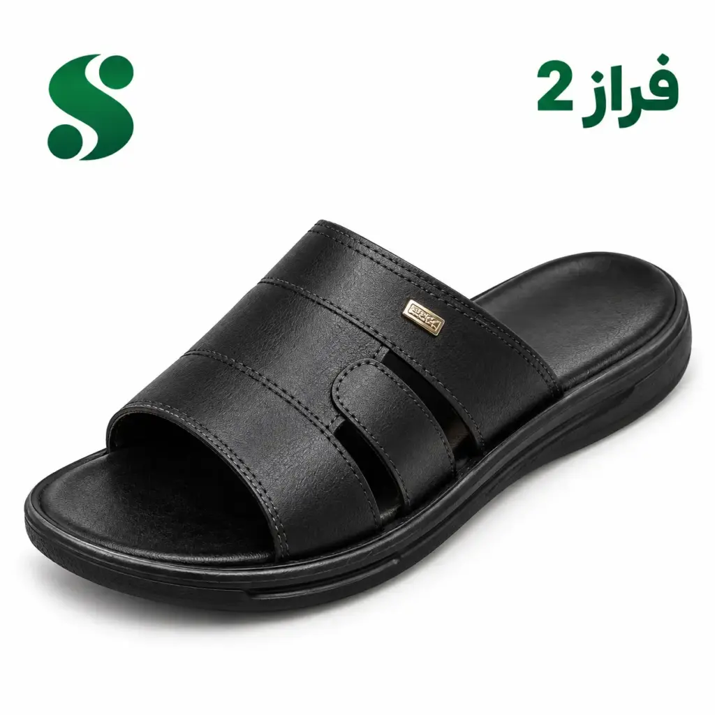 سرپایی مردانه فراز 2 مشکی (45-40) 12 زوجی