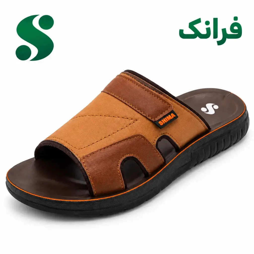سرپایی مردانه فرانک عسلی گردویی (45-40) 12 زوجی