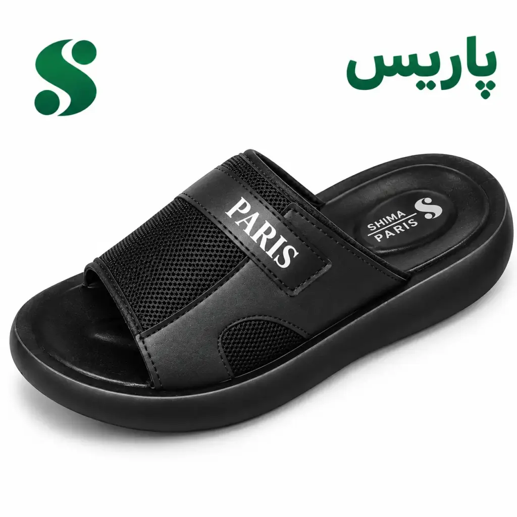 سرپایی مردانه پاریس 2 مشکی (45-40) 12زوجی