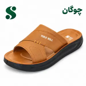 سرپایی مردانه چوگان عسلی (45-40) 12زوجی