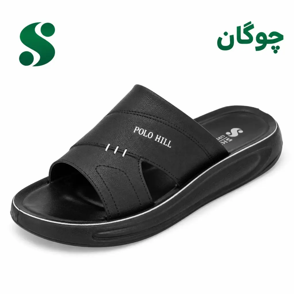 سرپایی مردانه چوگان مشکی (45-40) 12زوجی