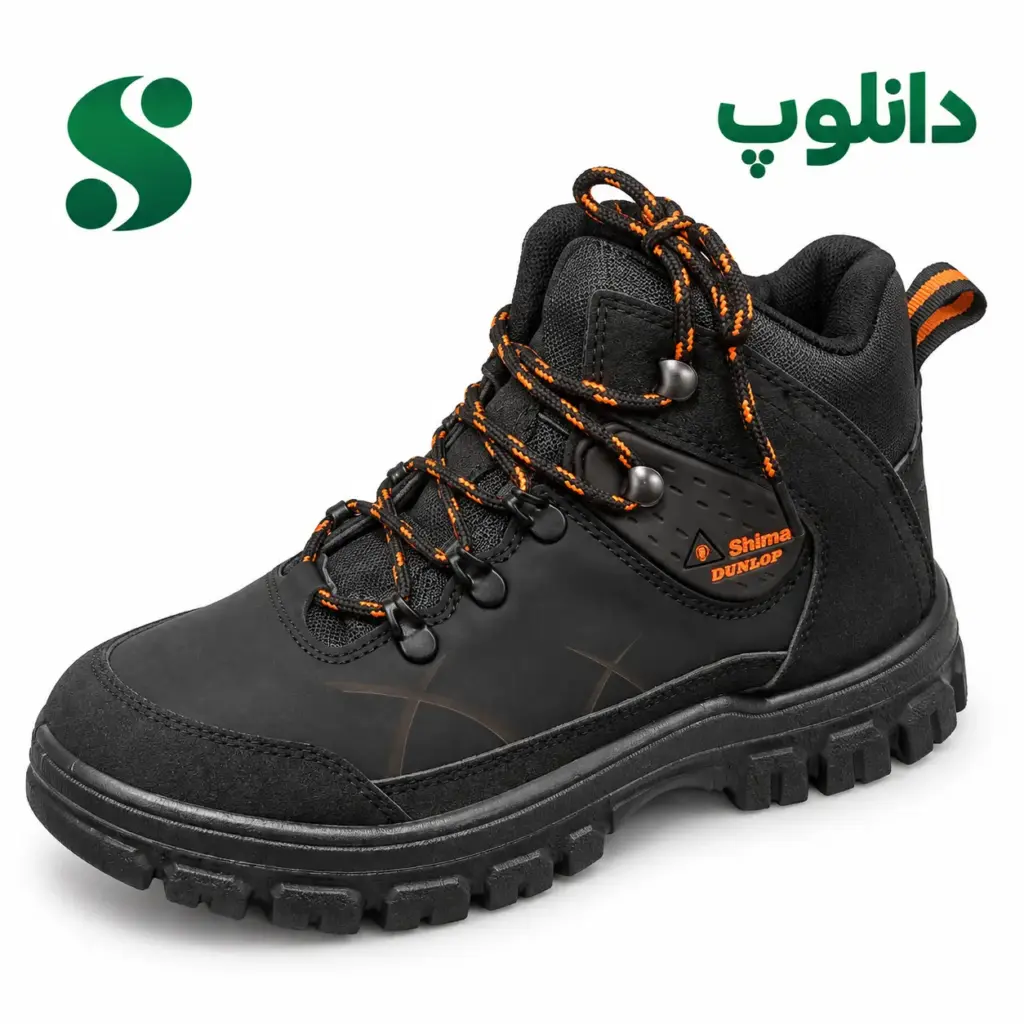 نیم بت مردانه دانلوپ مشکی (45-40) 8 زوجی