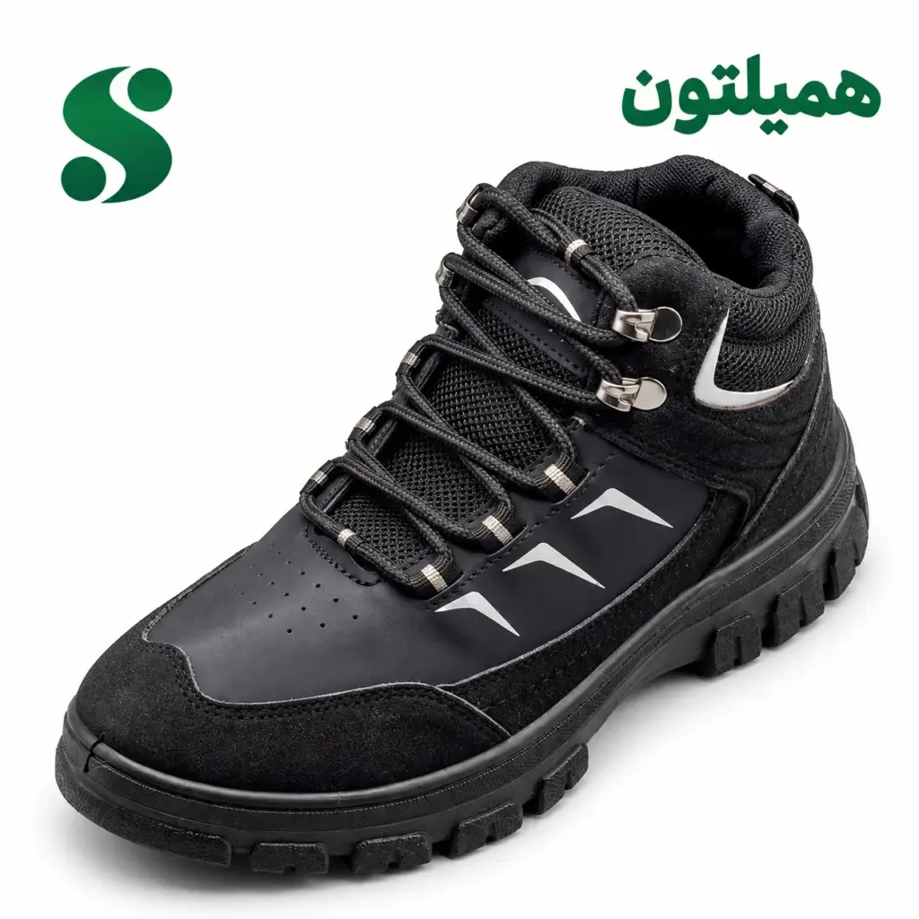 نیم بت میانه همیلتون (نبوک) مشکی (41-37) 6 زوجی