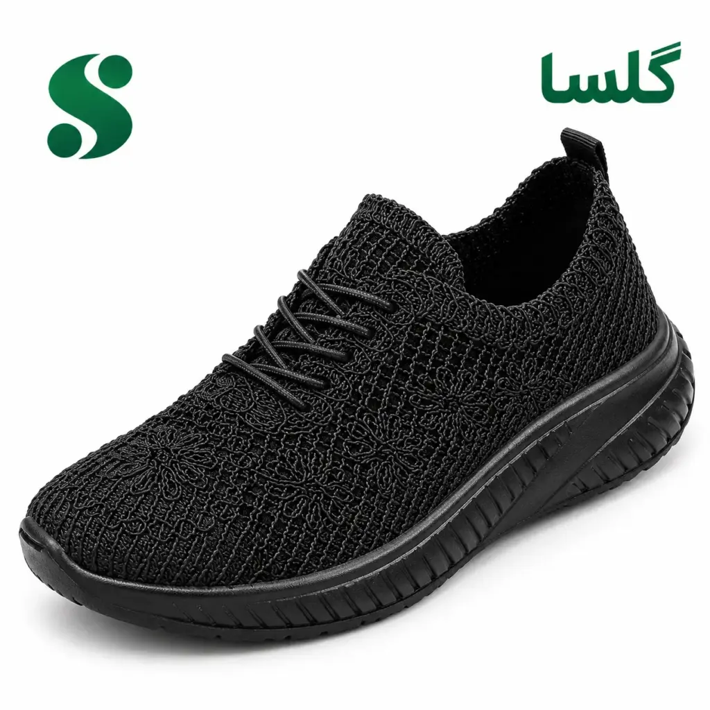 کفش زنانه گلسا مشکی (41-37) 12 زوجی