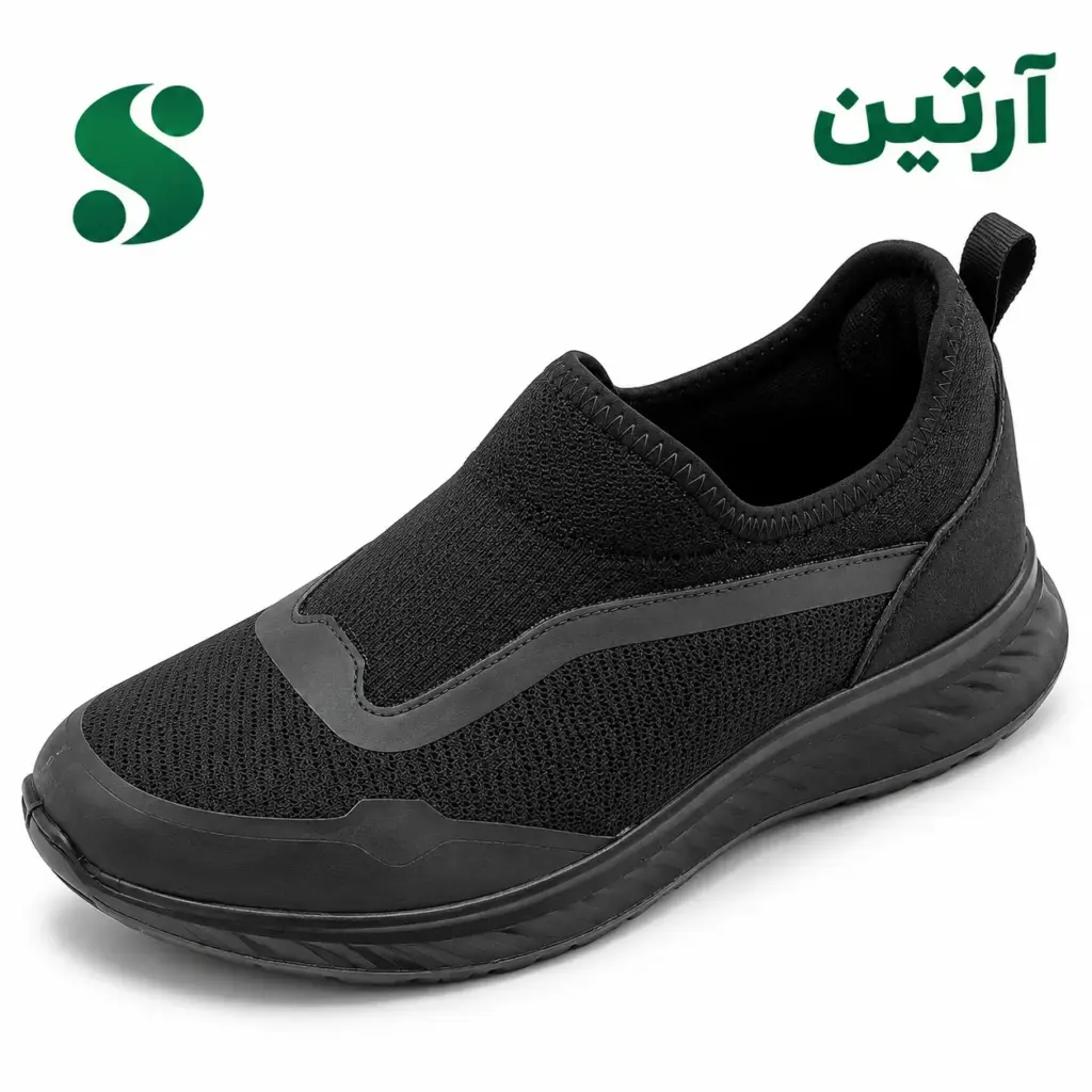 کفش مردانه بافتی آرتین مشکی (45-40) 12زوجی