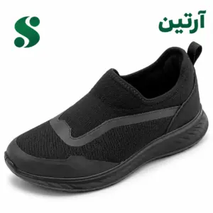 کفش مردانه بافتی آرتین مشکی (45-40) 12زوجی