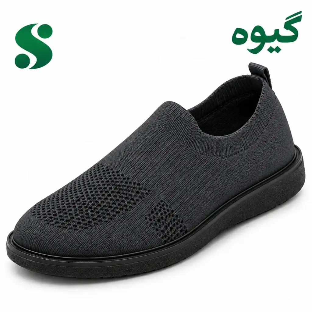 کفش مردانه بافتی گیوه دودی (40-45) 12 زوجی