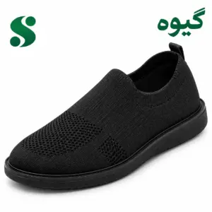 کفش مردانه بافتی گیوه مشکی زیره مشکی (40-45) 12 زوجی