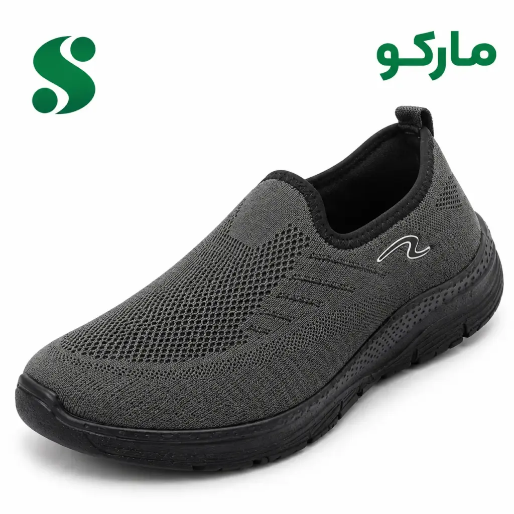 کفش میانه بافتی مارکو طوسی روشن (41-37) 12 زوجی