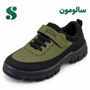کفش پسرانه سالومون زیتونی مشکی (36-31) 12 زوجی