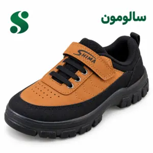 ‏کفش پسرانه سالومون شتری مشکی (36-31) 12 زوجی